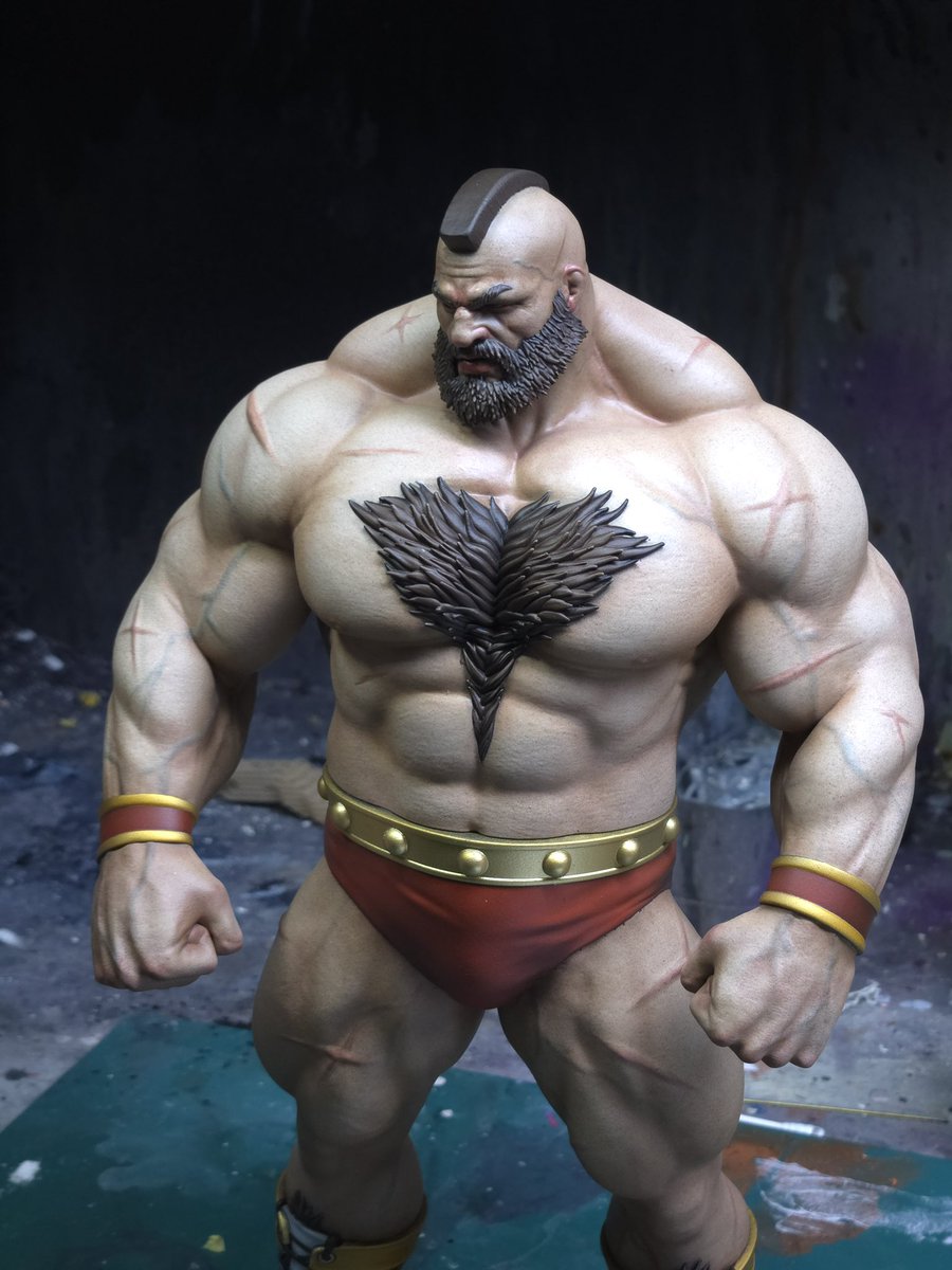 1/7 Street Fighter2 ”Zangief“
3d modeling @ed_pantera_3d
3d printing @gluck_3dprinting_art
Painting @kimyongkyu6413
-Personal Collection-
#capcom#株式会社カプコン#streetfighter2 #cammy #ryu #ken #dhalsim #zangief #chunli #guile #honda #blanka #balrog #vega #sagat #bison #gouki