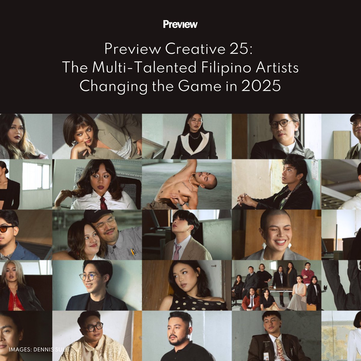 previewph's tweet photo. Creativity knows no bounds in 2025. Discover the Filipino talents who are excelling across diverse fields and shaping the future of art and culture. Read more: https://t.co/sG0dKBL7qd. #PreviewCreative25 https://t.co/bgvKUFN4mA