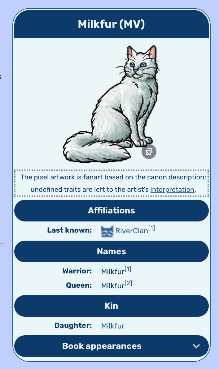 Who was going to tell me Milkfurs mom is also named Milkfur