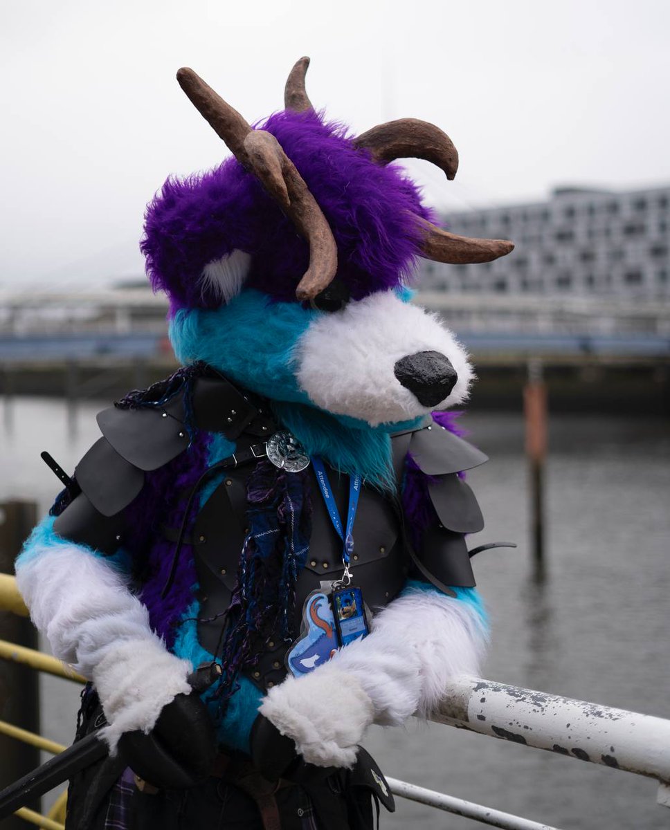 Just having a quick rest and reflection between battles #FursuitFriday