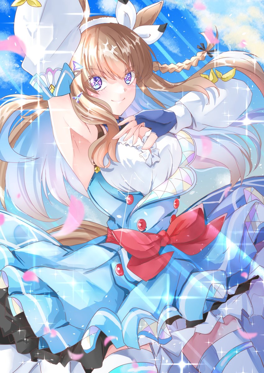 α2 ウマ娘 勝負服&指差し アーモンドアイ スリーブ&プレイマット α1 ウマ娘 水着&ピース&ピース アーモンドアイ スリーブ&プレイ