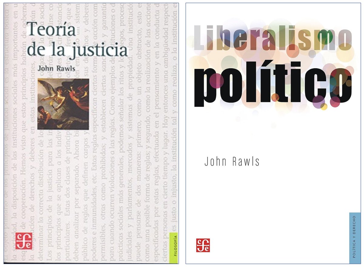 John Rawls fue uno de los más destacados filósofos liberales en el siglo XX. Su libro más conocido es la 𝘛𝘦𝘰𝘳𝘪́𝘢 𝘥𝘦 𝘭𝘢 𝘫𝘶𝘴𝘵𝘪𝘤𝘪𝘢.

Descarga de Teoría de la justicia: pensamientopenal.com.ar/system/files/2…

Descarga de Liberalismo político: mercaba.org/SANLUIS/Filoso…