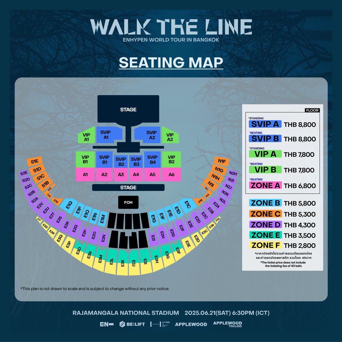 applewood_kr's tweet photo. ENGENE, ain’t No Doubt ทุกคนต้องอยากมาเจอกันที่ ENHYPEN WORLD TOUR ‘WALK THE LINE’ IN BANGKOK แน่ๆ !!
เตรียมพร้อมที่จะจับจองเป็นเจ้าของบัตรมาฮ๊อบกันเร็วๆนี้🔥

ENGENE, ain't No Doubt you will want to be at ENHYPEN WORLD TOUR 'WALK THE LINE' IN BANGKOK! Be ready to secure your tickets soon🔥

ENHYPEN WORLD TOUR ‘WALK THE LINE’ IN BANGKOK
📆 2025.06.21 (SAT)
📍 RAJAMANGALA NATIONAL STADIUM

⏰ ENGENE MEMBERSHIP PRESALE Registration Period : 2025/03/07(FRI) 1PM ICT ~ 2025/03/13(THURS) 11:59AM ICT
▶ ENGENE MEMBERSHIP PRESALE : 2025/03/21(FRI) 6PM ICT ~ 2025/03/21(FRI) 11:59PM ICT
▶ Ticketing Site : https://t.co/e9iUwWFyyu

#엔하이픈 #ENHYPEN #EN_WORLDTOUR_WALKTHELINE
#EN_WALKTHELINE #WALKTHELINE_IN_BANGKOK
#APPLEWOOD #APPLEWOODTH