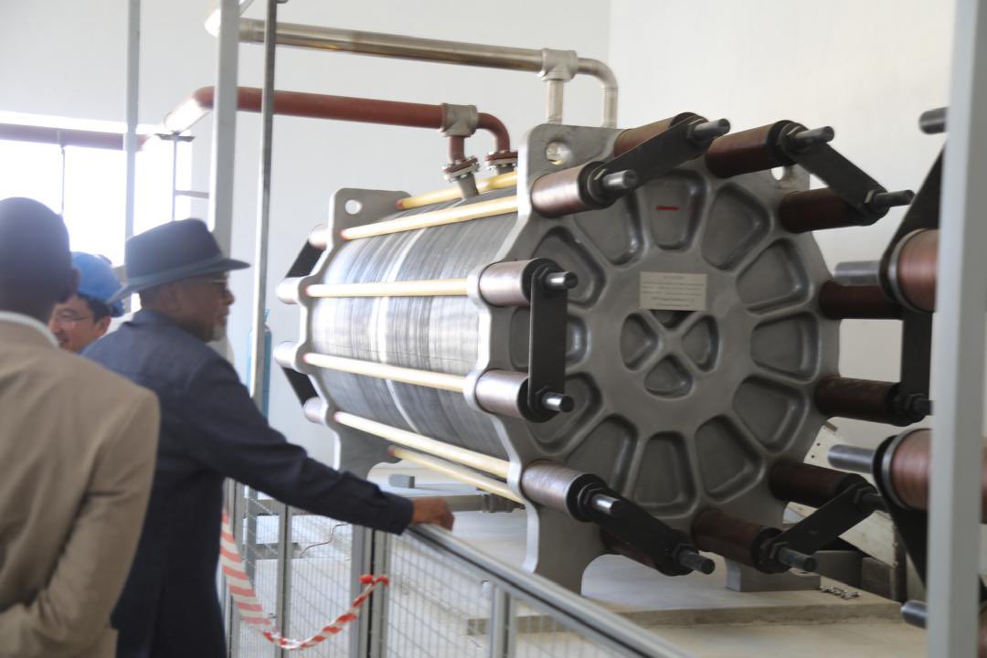 President <a href="/DrNangoloMbumba/">Dr Nangolo Mbumba</a>, visited the HyIron-Oshivela Project in the Erongo Region, accompanied by a high-level delegation, including the Minister of Mines&amp;Energy

Set to become Namibia’s first green industrial initiative, the project will soon pioneer the use of #greenhydrogen