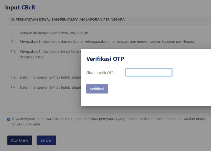 silviecjp's tweet photo. @kring_pajak Mau bertanya Pak/Ibu, untuk verifikasi OTP pelaporan CbCR berikut apakah sms ke nomor terdaftar WP? Saya menggunakan telkomsel pasca bayar, namun dari kemaren pagi sampai hari ini belum ada dapat sms otp. Mohon bantuannya. https://t.co/ayUyfOHEzz