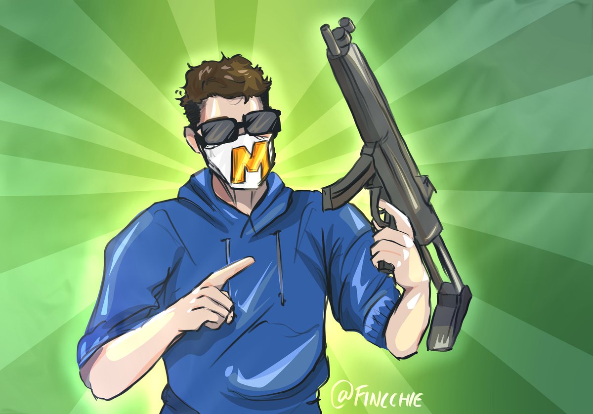 art from while I watched <a href="/MeatyMarley/">Marley</a>’s stream today ;^^
rockin the charm on every gun! love to see it
