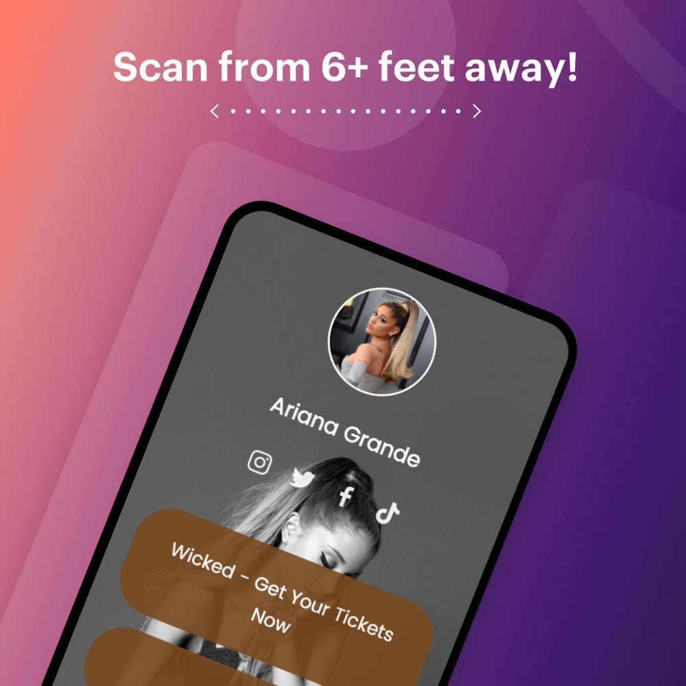 Scan from up to 6+ feet away!