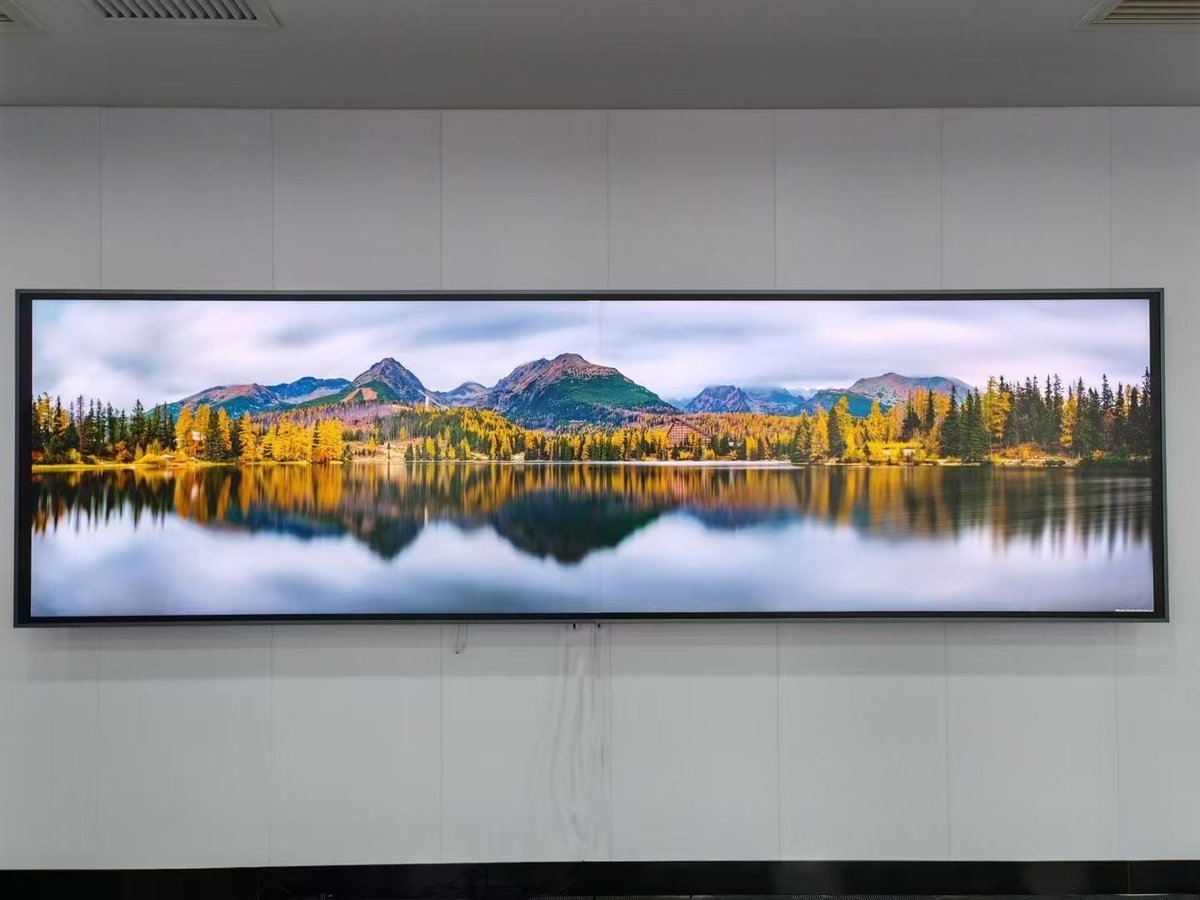 Rachel_yu433's tweet image. 1x2 156&quot; Seamless LCD Video Wall, Looks Great. #videowall #lcdwall