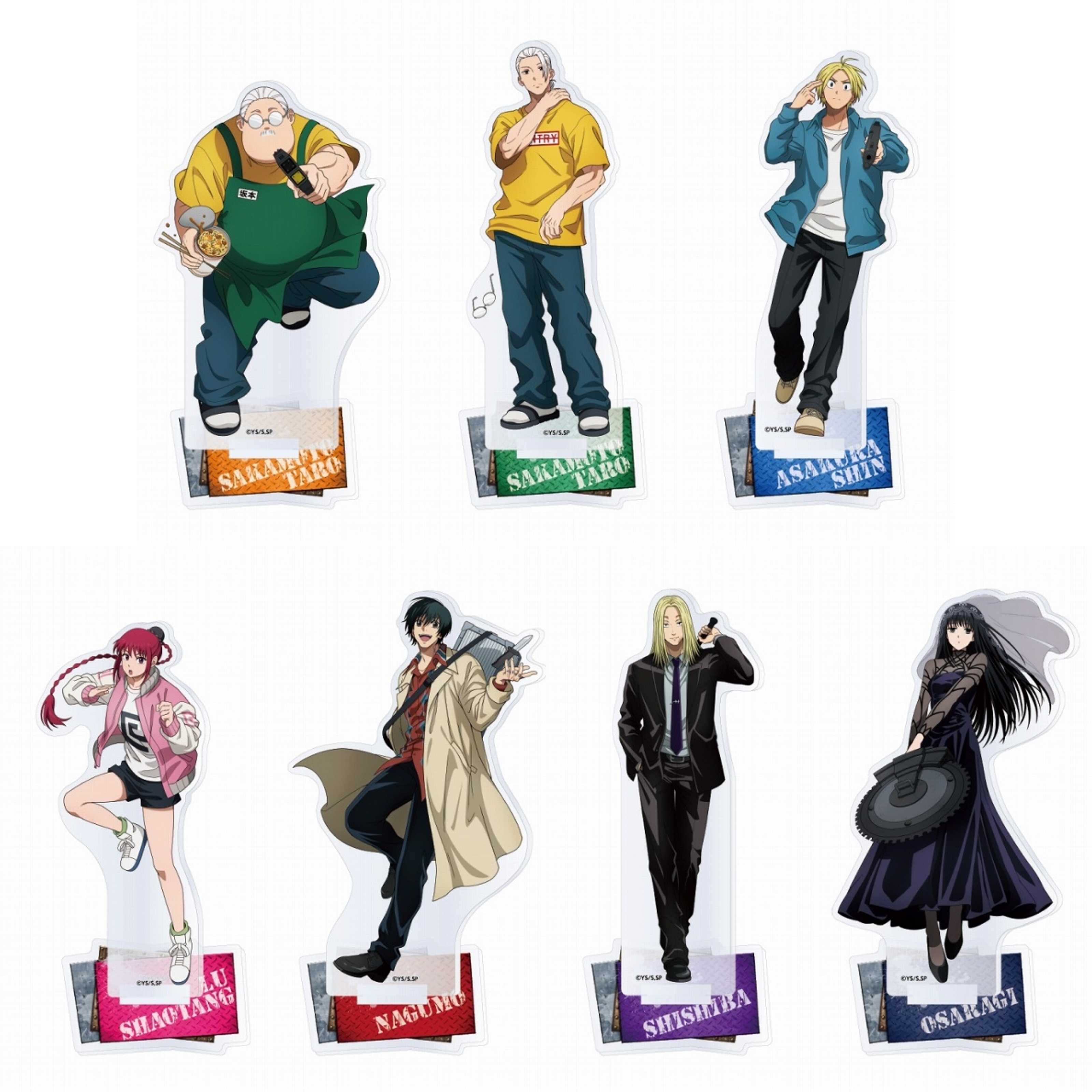 サカモトデイズ 応募者全員サービス order アクリルスタンド SAKAMOTO DAYS PLAZA 先行販売商品が公開！ One-Tone Color
