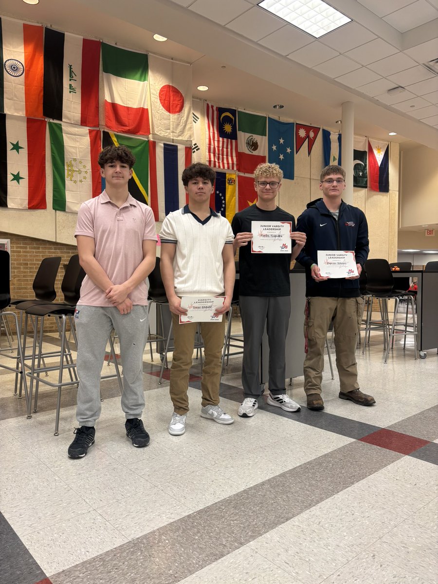 Leadership- recognizes a wrestler who sets a good example for others to follow.

Varsity- Kiernan Meink &amp; Isaac Ekdahl
JV- Hunter Hospodka &amp; Damien Scherer