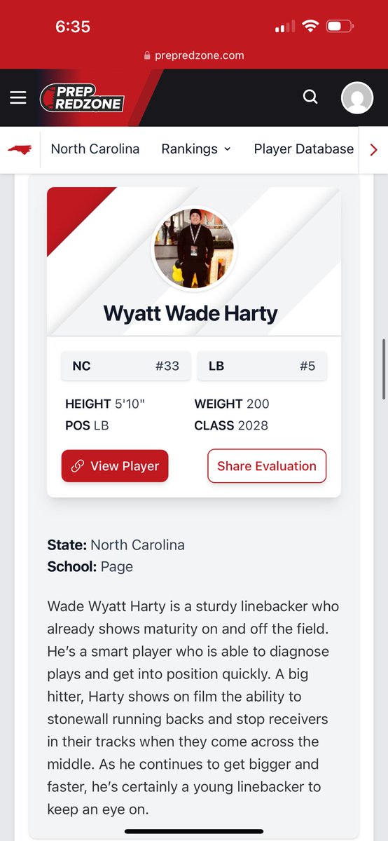 I appreciate <a href="/whelms21/">Will Helms</a> <a href="/PrepRedzoneNC/">Prep Redzone North Carolina</a> <a href="/PrepRedzone/">Prep Redzone 🏈</a> for the recognition, staying in the 🧪 and putting in work. 

Sophomore season is gonna be a 🎥