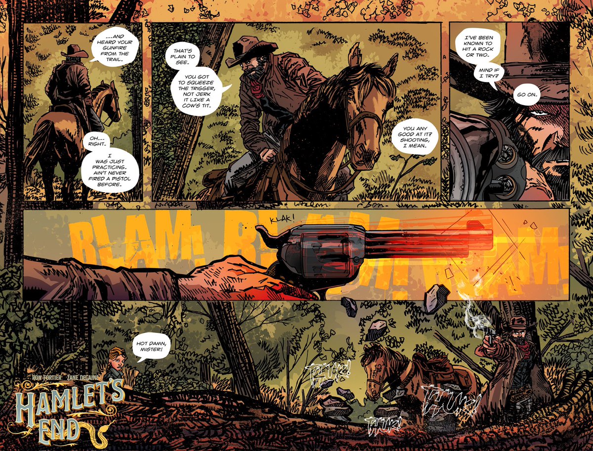 degainedesigns's tweet photo. THREE HOURS LEFT to back mine and @RonFortier27 comic Hamlet’s End on @Kickstarter https://t.co/S7xP3R82Rv #comics #comicbooks #kickstarter #crowdfunding #indiecomics #western #art #comics https://t.co/kaTjt7UiIj