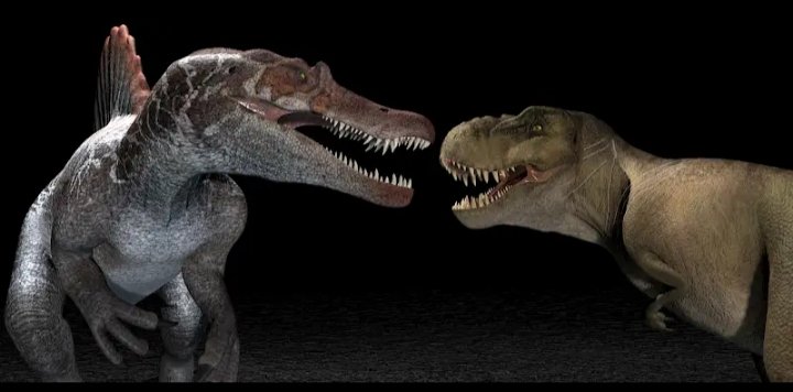 Cindy_Joli's tweet photo. Still working on my first battle short story animation. It is already over a minute long and there are still more animation clips to go. #jurassicpark #jurassicworld #jurassicworldrebirth #dinosaurs #monsters #movies #spinosaurus #tyrannosaurus #spino #asset87 #rexy #art https://t.co/A7jbxfPAkH