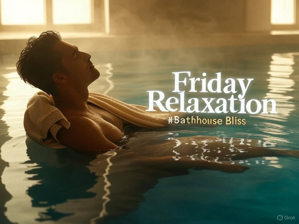 CLUBORLANDO1's tweet photo. Stressed from the week? Unwind TONIGHT at Club Orlando! Soak in our steamy hot tub, relax, and let the tension melt away. Private rooms are still openโgrab yours before theyโre gone! #BathhouseBliss #FridayRelaxation https://t.co/b5Sdmzu8Rv