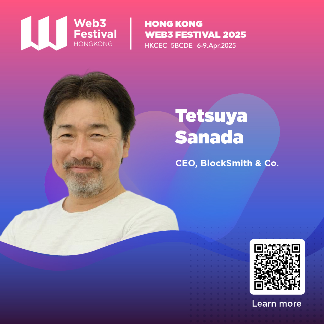 Web3Festival (@festival_web3) on Twitter photo Gain insights from Tetsuya Sanada, CEO of <a href="/BLOCKSMITH_JP/">BLOCKSMITH_JP</a> at the upcoming Hong Kong Web3 Festival 2025.
Tetsuya is a serial entrepreneur who started his own business five times while a student at Kansei Gakuin University.
⌛️Mark your calendars from 6-9 April at HKCEC for Gain insights from Tetsuya Sanada, CEO of <a href="/BLOCKSMITH_JP/">BLOCKSMITH_JP</a> at the upcoming Hong Kong Web3 Festival 2025.
Tetsuya is a serial entrepreneur who started his own business five times while a student at Kansei Gakuin University.
⌛️Mark your calendars from 6-9 April at HKCEC for