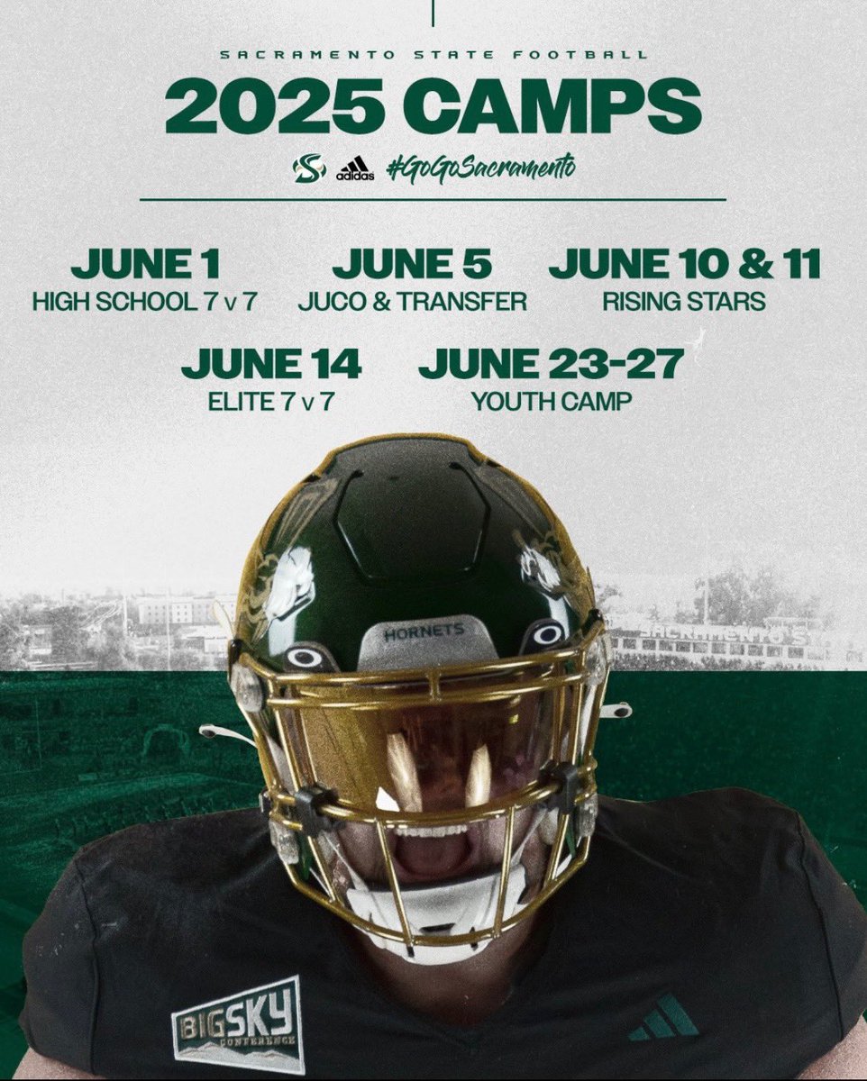 Tyler Himebauch (@tylerhimebauch) on Twitter photo Looking forward to competing at <a href="/SacHornetsFB/">Sac State Football</a> mega camp on June 10th. Thanks for the invite <a href="/Coach_LawsJR/">Anthony Laws Jr</a> and <a href="/Coach_R_Wenger/">Rob Wenger</a>
<a href="/PalmerRidgeFB/">Palmer Ridge Football</a>
<a href="/Coach_ZC/">Zach Carlton</a>
<a href="/TheChrisRubio/">Rubio Long Snapping®</a>
<a href="/GP_Recruiting/">GamePlan Recruiting</a>
<a href="/KohlsSnapping/">Kohl's Snapping Camps</a>
<a href="/lanefarns/">Lane Farnsworth</a>
<a href="/GMSacStateFB/">Zachary Potter 🐝</a> Looking forward to competing at <a href="/SacHornetsFB/">Sac State Football</a> mega camp on June 10th. Thanks for the invite <a href="/Coach_LawsJR/">Anthony Laws Jr</a> and <a href="/Coach_R_Wenger/">Rob Wenger</a>
<a href="/PalmerRidgeFB/">Palmer Ridge Football</a>
<a href="/Coach_ZC/">Zach Carlton</a>
<a href="/TheChrisRubio/">Rubio Long Snapping®</a>
<a href="/GP_Recruiting/">GamePlan Recruiting</a>
<a href="/KohlsSnapping/">Kohl's Snapping Camps</a>
<a href="/lanefarns/">Lane Farnsworth</a>
<a href="/GMSacStateFB/">Zachary Potter 🐝</a>
