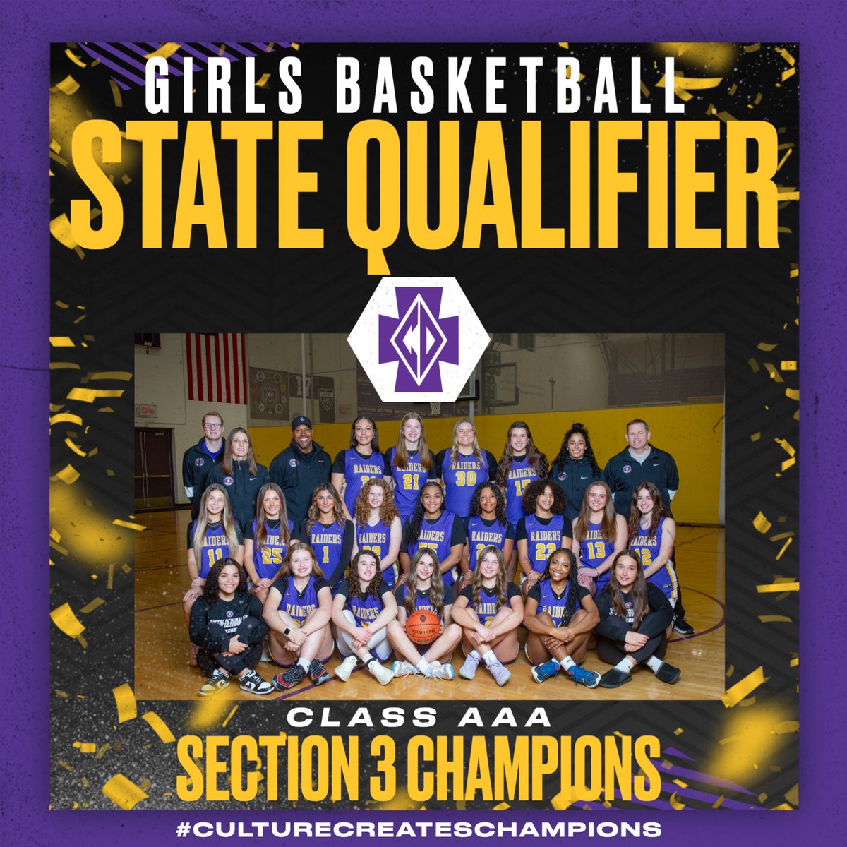 Congratulations to girls basketball team who defeated Two Rivers 65-53 to capture the Section 3AAA Championship and advance to the MSHSL State Girls Basketball Tournament next week. Game time and opponent will be determined this weekend.#CultureCreatesChampions