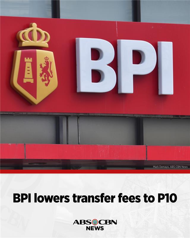 ABSCBNNews's tweet photo. Heads up BPI users!

You can now transfer funds to other banks like GCash and Maya via the BPI app for only P10.

READ: https://t.co/MmJUXjomNy https://t.co/B2n7wwNAxx