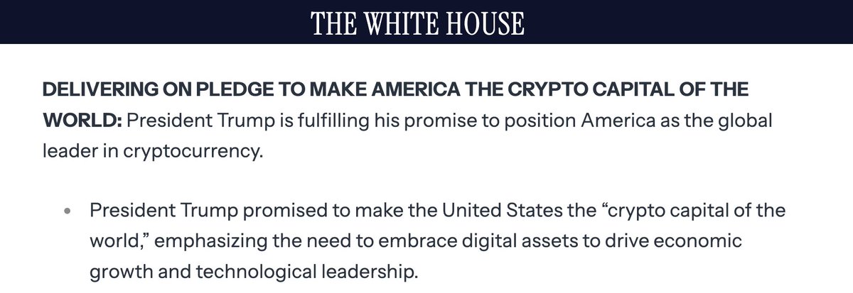 I'm just not sure how anyone can read this and not be insanely long term bullish tbh

We used to dream about this shit....never did I think I'd live to see a day where this sort of thing was being posted in an official WH press briefing