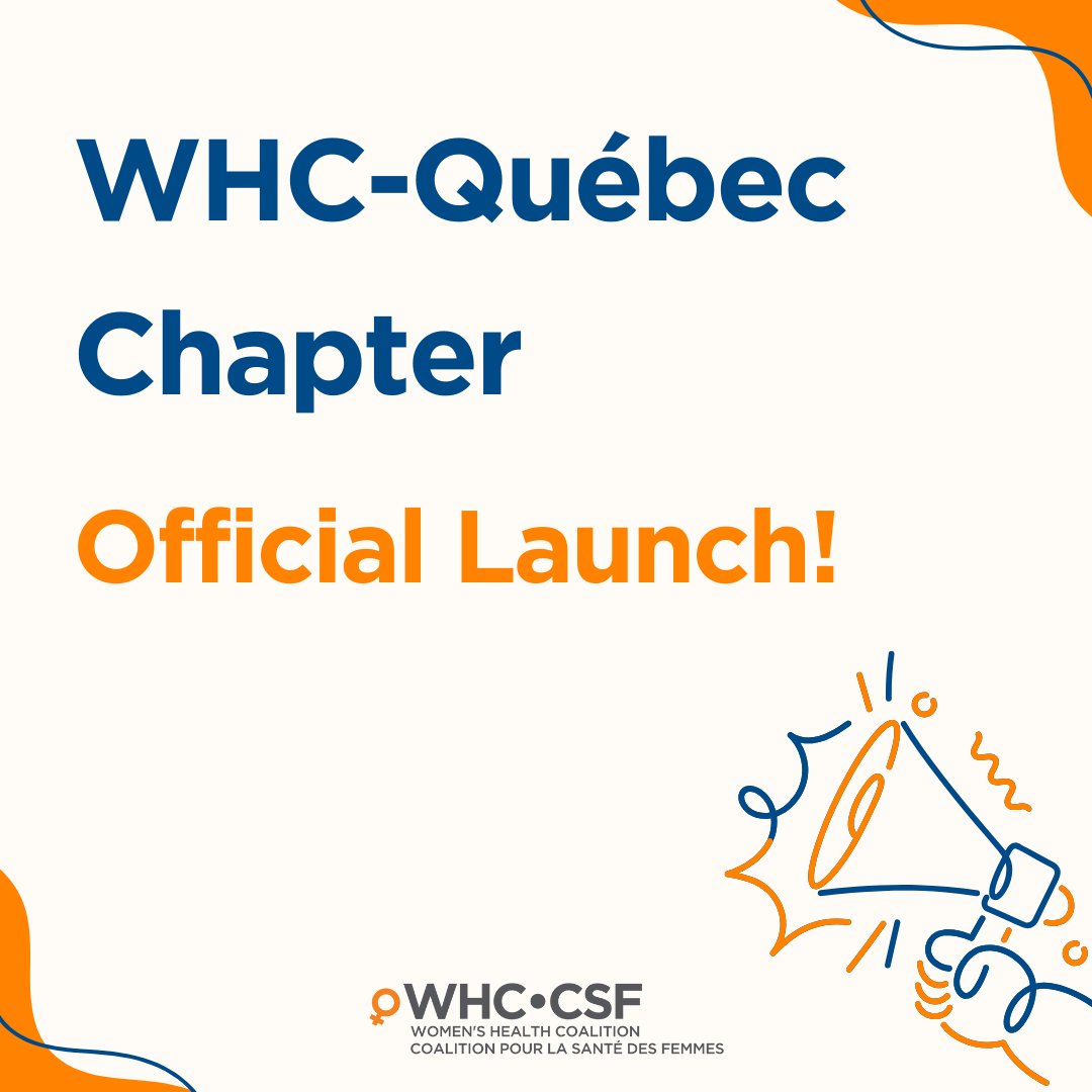 WHC-Québec is officially launched! 
We are thrilled to announce the expansion of the Women’s Health Coalition to Québec. 

We’re recruiting!
We are now inviting applicants to join the WHC-Québec Chapter Board of Directors.
