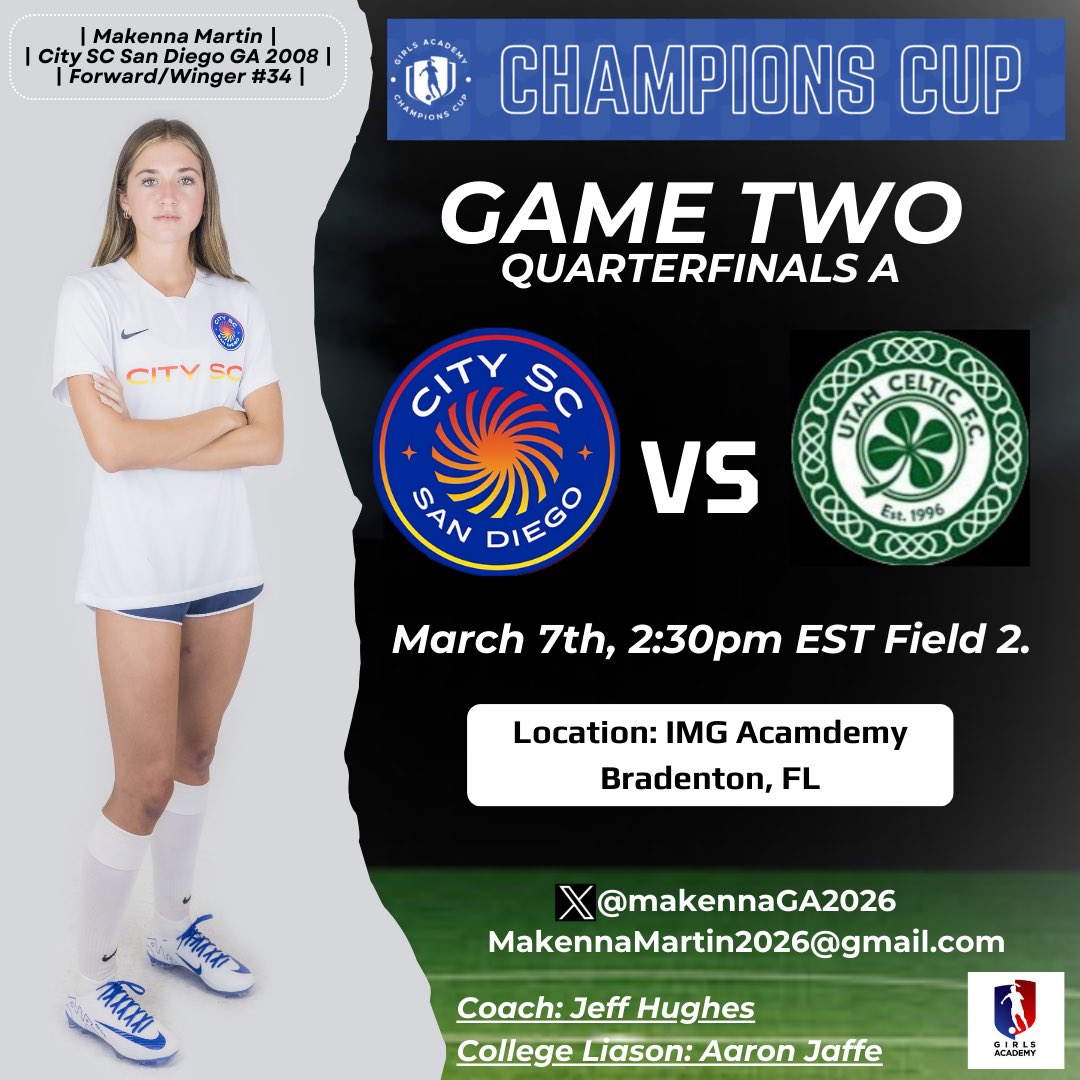 Game Two Tomorrow!

Hope you can watch!

<a href="/MullinixSiri/">SiriMullinix</a> <a href="/Scoffyy/">Sammy Scofield</a> <a href="/marnieLmerritt/">Marnie Merritt</a> <a href="/AU_DCeranic/">Drago Ćeranić</a> <a href="/CoachManning/">Rich Manning</a> <a href="/COACHKATIE_/">Katie Smith</a> @MIZCoachStoots <a href="/brandon_denoyer/">Brandon DeNoyer</a>  <a href="/CoachBlaker/">Blake Reynolds</a> @mlrouse6 <a href="/Jenista_Cl/">Jennie Clark</a> <a href="/Coach_MegLink/">Megan Link</a> <a href="/D_Baker18/">Daniel Baker</a> <a href="/soccrrunnr/">Sandy Davison</a> <a href="/RiceBrianLee/">Brian Lee</a> <a href="/Coach_TonyE/">Tony Economopoulos</a> <a href="/iHidekiSan/">Hideki Nakada</a> <a href="/CableAlexsis/">Alexsis Cable</a>