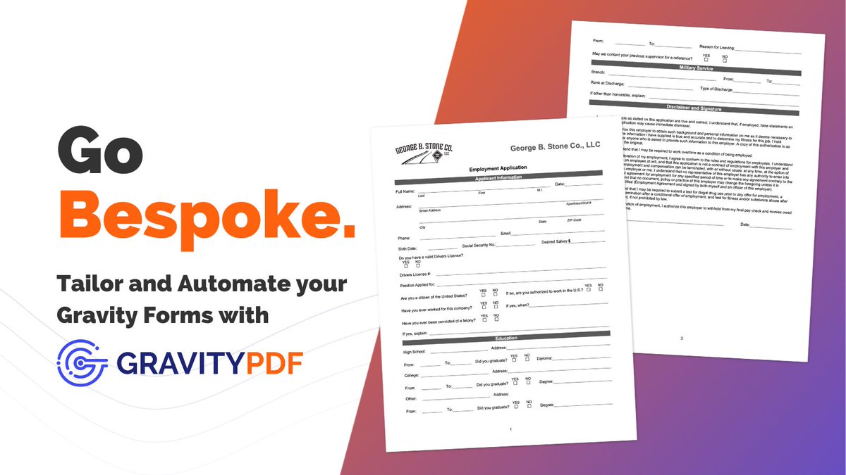 Gravity PDF (@gravitypdf) on Twitter photo We transformed the employment application process for an American construction company by automating it with Gravity PDF + <a href="/gravityforms/">Gravity Forms</a>. Interested in automating your documents, too? Reach out to us gpdf.us/bespoke
#WordPress #GravityForms #GravityPDF We transformed the employment application process for an American construction company by automating it with Gravity PDF + <a href="/gravityforms/">Gravity Forms</a>. Interested in automating your documents, too? Reach out to us gpdf.us/bespoke
#WordPress #GravityForms #GravityPDF