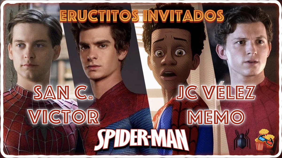 ¡Eructitos! 
Nuevo episodio #eructitosdelcine🍿200 - Cuál es el mejor Spider-Man de los últimos tiempo? 

Hagan paro vayan a #YouTube y Suscríbanse

👉🏼 youtu.be/jKgkzT577Xo?si…

 #cinema #movies #ElMejorSpiderman #Spiderman #TobeyMaguire #AndrewGarfield #TomHolland #MilesMorales