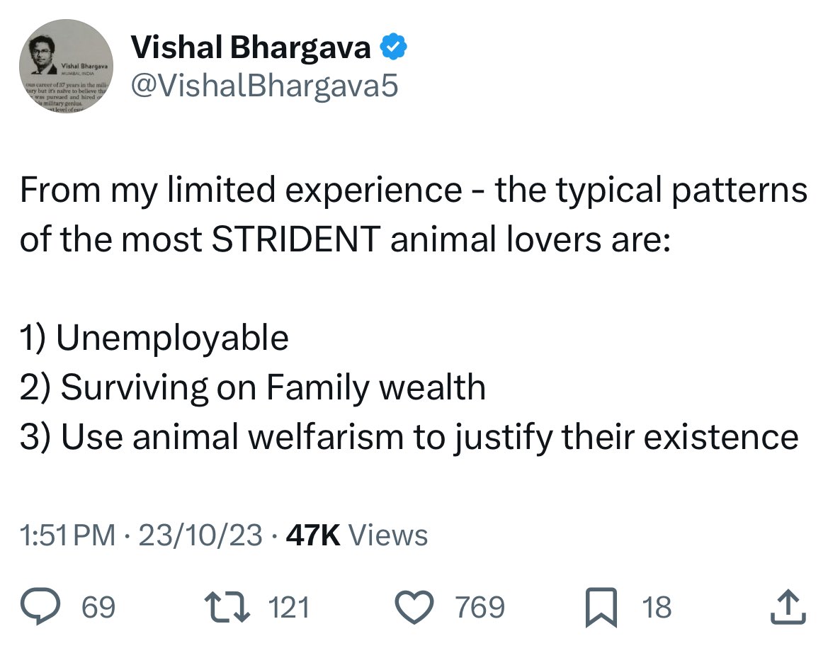 VishalBhargava5's tweet image. Have no idea about that deranged animal lover who is attacking the security guard. But he will in all certainty meet the below criteria.