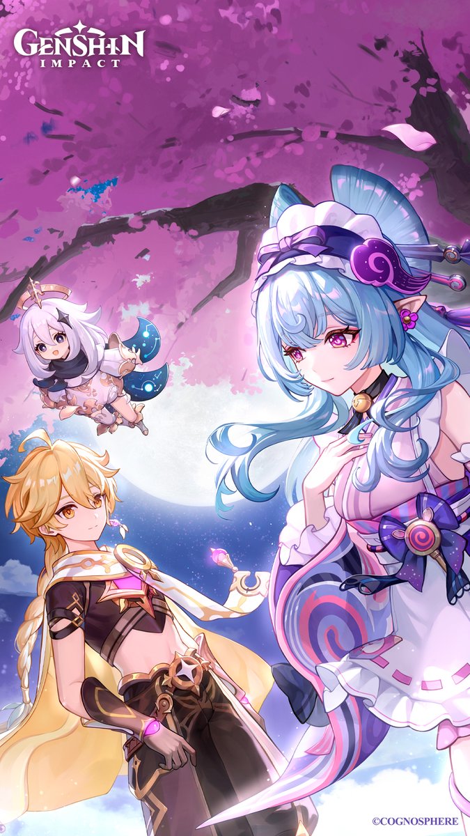 GenshinImpact's tweet image. The "Moonlight Amidst Dreams" wallpaper series is now available!

Click the link to download the wallpapers in different dimensions!
&amp;gt;&amp;gt;&amp;gt; hoyo.link/HlZHg6tN2

#GenshinImpact #GenshinImpact5ꓸ4