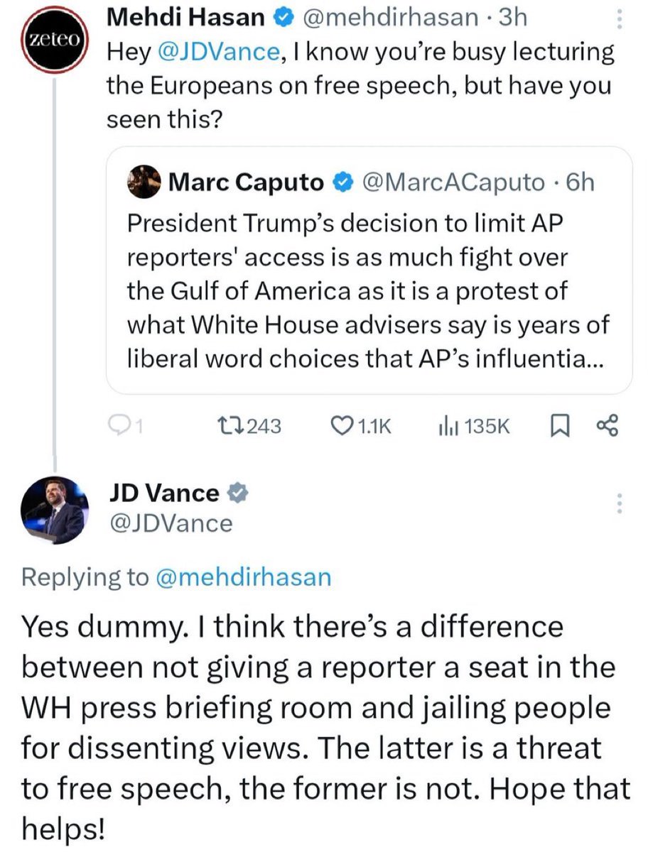 Julia Guimaraes (@julia44guimar) on Twitter photo Never deleting this app ๐
How is <a href="/mehdirhasan/">Mehdi Hasan</a> even speaking on free speech? lol this loser is one of the lapdogs of censorship. Never deleting this app ๐
How is <a href="/mehdirhasan/">Mehdi Hasan</a> even speaking on free speech? lol this loser is one of the lapdogs of censorship.
