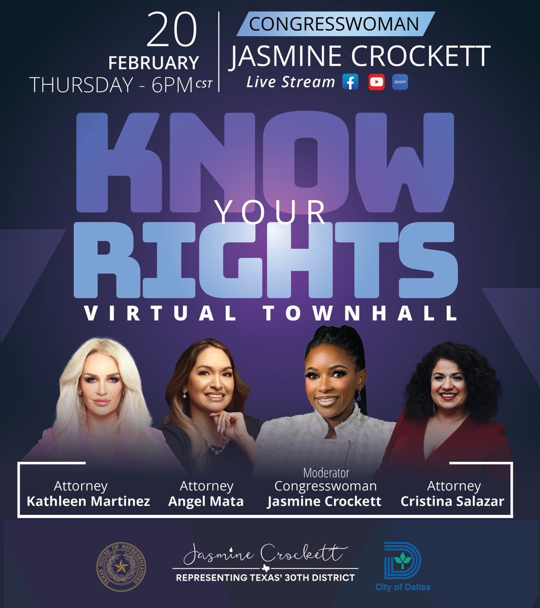 Julia Guimaraes (@julia44guimar) on Twitter photo Why is <a href="/RepJasmine/">Congresswoman Jasmine Crockett</a> doing an event with a โlawyerโ who on TikTok & insta has instructional videos for illegal immigrants on which airport to fly into to evade ICE & US immigration laws. Among other videos with similar intent. <a href="/KenPaxtonTX/">Attorney General Ken Paxton</a> <a href="/Sec_Noem/">Secretary Kristi Noem</a> should investigate her! See vid Why is <a href="/RepJasmine/">Congresswoman Jasmine Crockett</a> doing an event with a โlawyerโ who on TikTok & insta has instructional videos for illegal immigrants on which airport to fly into to evade ICE & US immigration laws. Among other videos with similar intent. <a href="/KenPaxtonTX/">Attorney General Ken Paxton</a> <a href="/Sec_Noem/">Secretary Kristi Noem</a> should investigate her! See vid