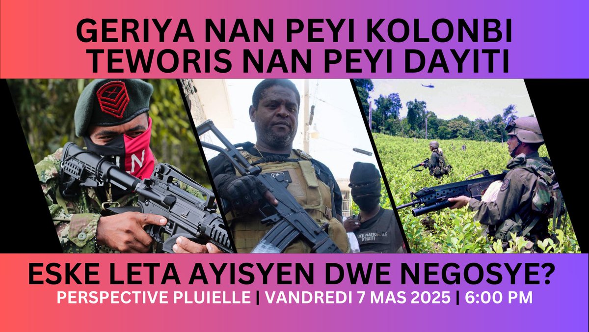 Bonswa tout moun! Men sijè kap debat nan Perspective Plurielle demen si granmèt la prete nou lavi. Map envite w branche pou n brase lide. Ale sou lyen sa pou w ka abone ak chanèl YouTube la si w poko fè sa: youtube.com/@Dr.EVince Ede m pataje nouvèl sa silvouplè. Mèsi!