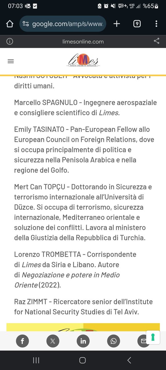 Suriye'deki son gelişmeleri PKK özelinde değerlendirmeye çalıştığım "IL PKK Unisce Iran E Israele / PKK İran ve İsrail'i Birleştiriyor" başlıklı makalem İtalyan Jeopolitik Dergisi <a href="/limesonline/">Limesonline</a> da yayımlandı. Okuru bol olsun. limesonline.com/rivista/pkk-cu…