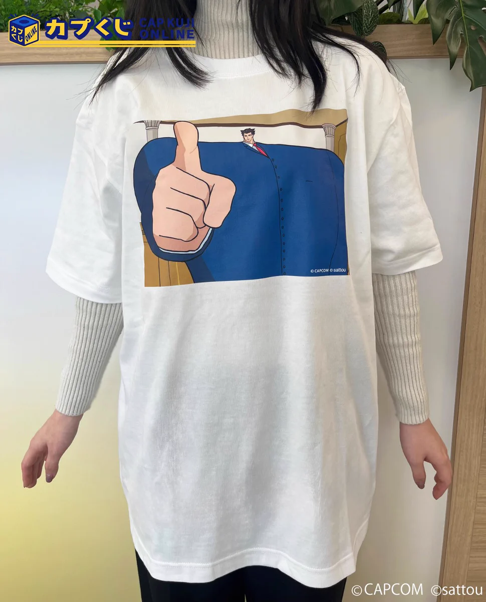 新品　sattou × 逆転裁判　Tシャツ 3種セット　カプくじ B賞 GlaPyFBaYAA6ZT4?format=webp&