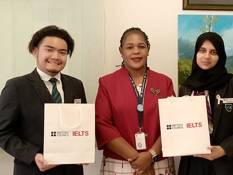 official_TWS's tweet photo. Congratulations to our British Council IELTS Student Ambassadors Sehar Anjum and Brent Jabri Ceballos. They’ll help peers understand IELTS, share prep tips, and promote resources. 
#IELTS #BritishCouncil #StudentAmbassadors #FutureLeaders #Education https://t.co/6bRMmVBWYU