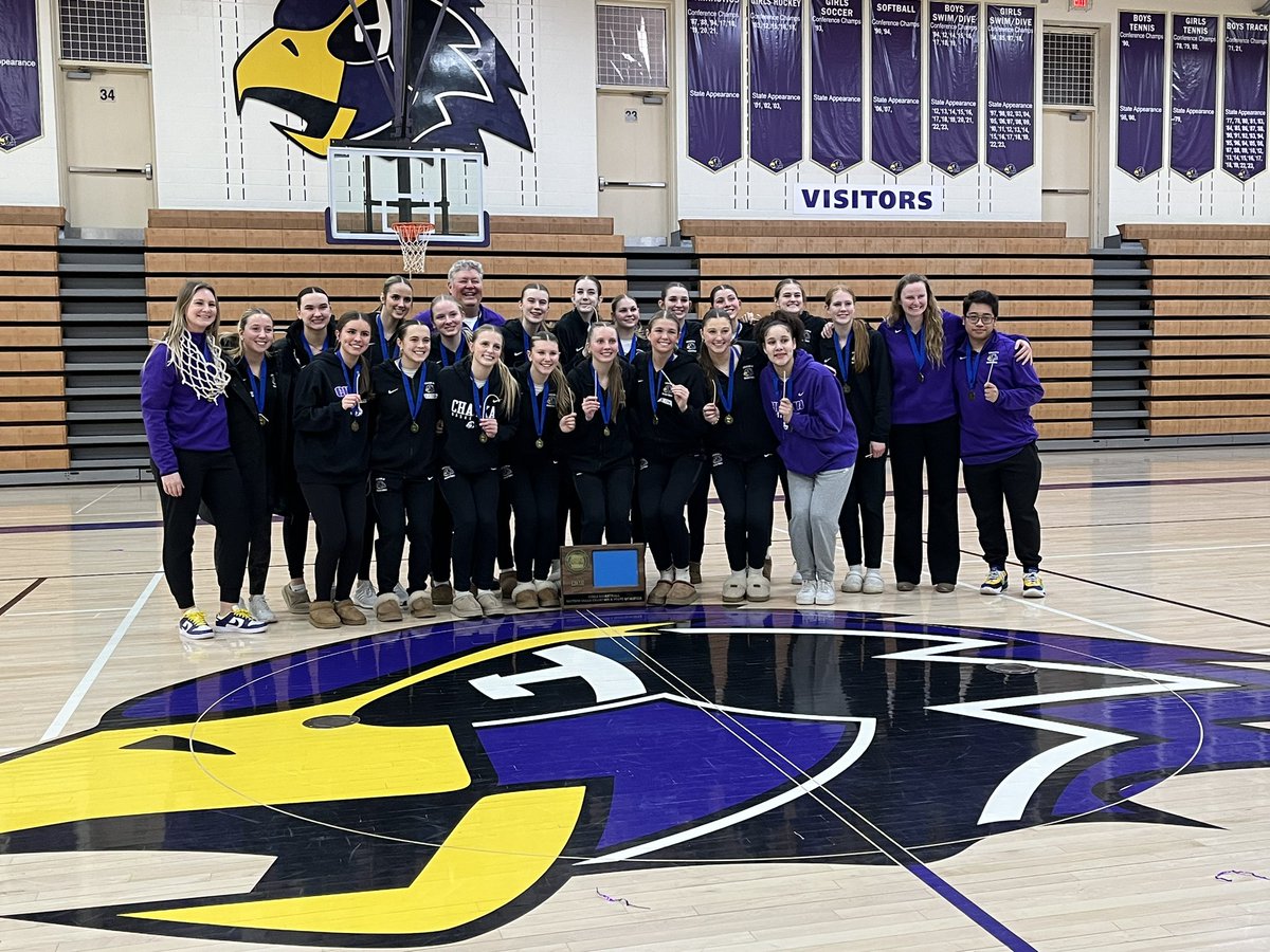 Our Chaska Hawks are headed to STATE!! Section 2AAAA Champions. Hawks defeat Minnetonka 55-52 💜