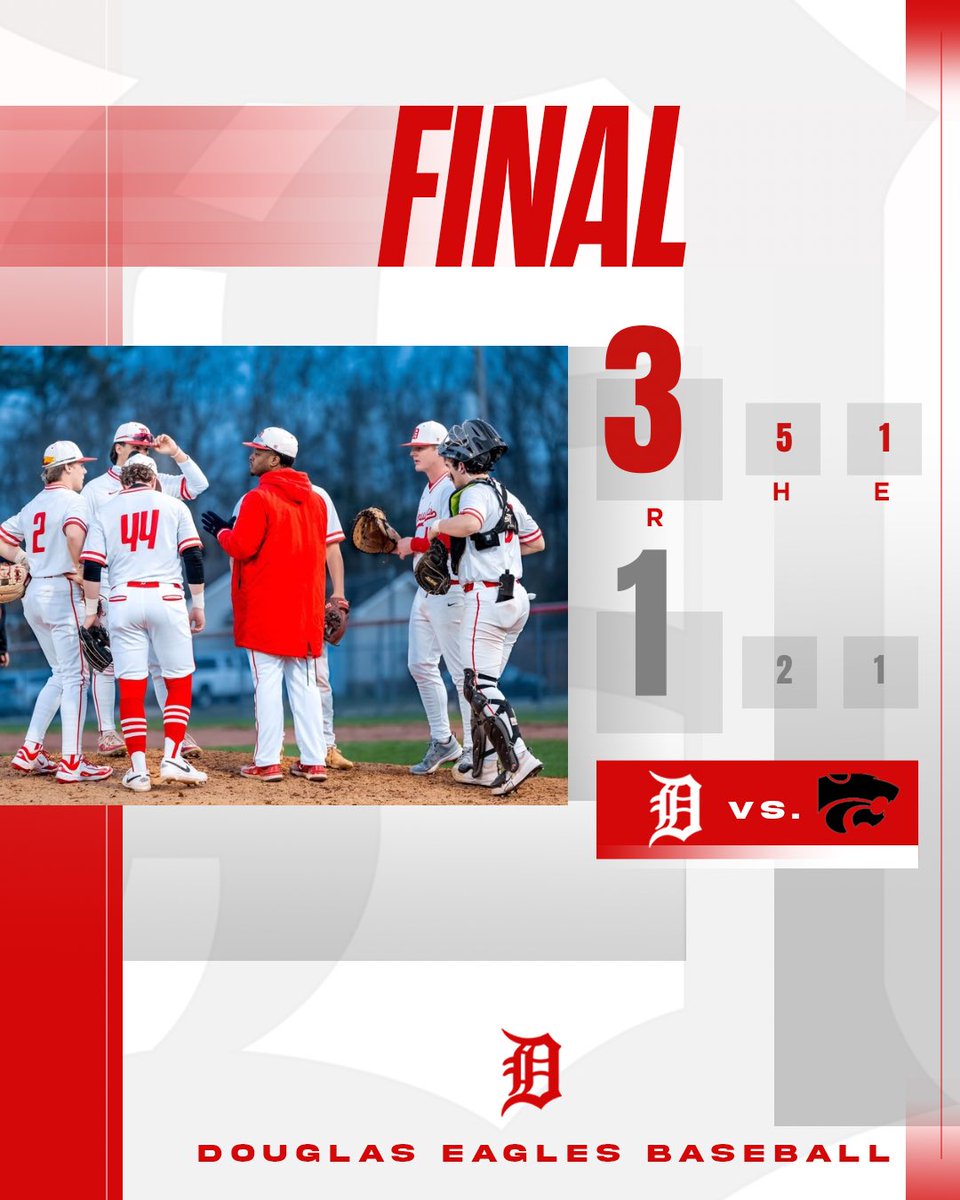 ‼️Eagles Win‼️ Eagles win a tight one over Hayden 3-1! Go Eagles ❤️🦅⚾️