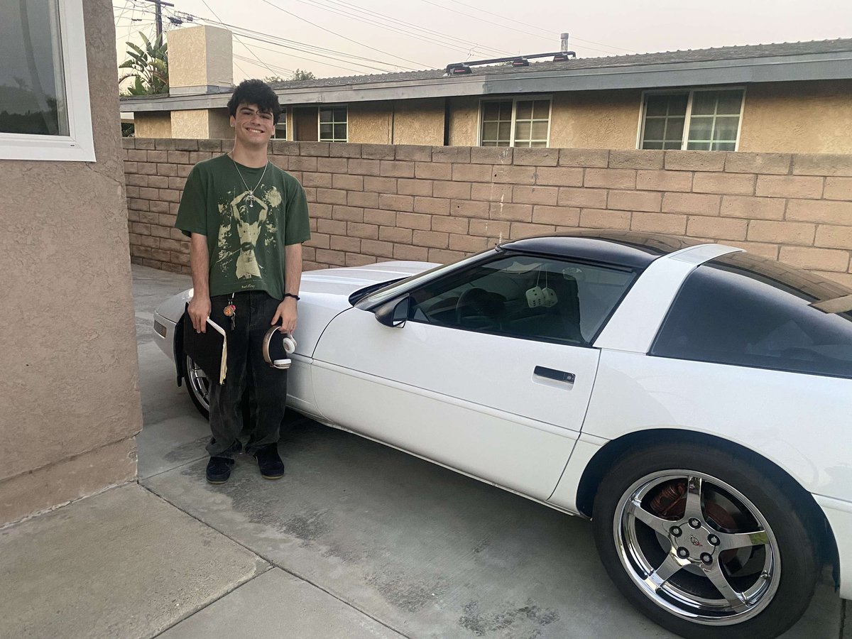 From Blog fan: My son's car was stolen recently at the #lamirada community gym. Someone took his keys while he was playing basketball.
If anyone sees his 1996 Corvette driving around town, please let me know.  I know it’s a long shot, but the more eyes peeled, the better.