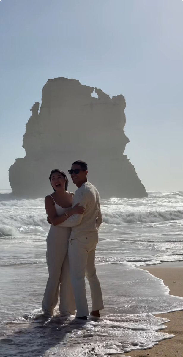 ABSCBNNews's tweet photo. IT'S A YES! 💍

Online star Rei Germar is now engaged to her longtime boyfriend Miguel Romulo. 

The couple shared the good news through a candid video of their beach engagement. 

"I’m finally engaged to my bestfriend!!" Romulo wrote.
 
(Screengrab from Romulo, Germar/Instagram)