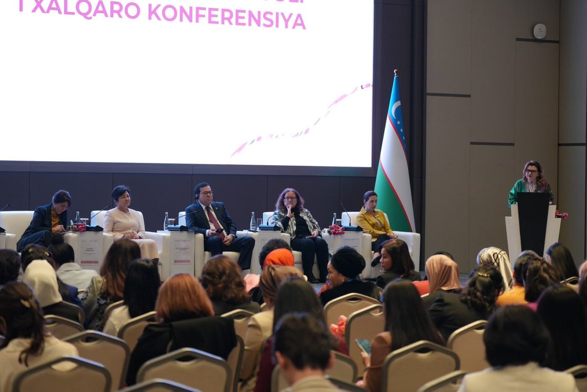 SabineMachl's tweet photo. Grateful to the Media Association of Uzbekistan for organizing an engaging event underscoring the vital importance of #Rights, #Equality, and #Empowerment for all women and girls. 
#InternationalWomensDay https://t.co/7W5b9F7yy4