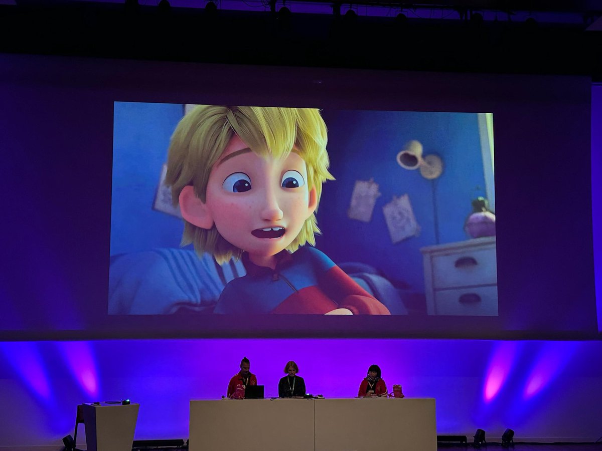 What a great feeling to finally show finished scenes from Fleak to our colleagues at Cartoon Movie. 

On stage: 

Antti Haikala/Anima Helsinki
Yuki Pang/Anima KL
Joëlle Caroline/Godo Films 
&amp; Fleak himself! 

Thank you for the invite Cartoon Media, it was a great week!