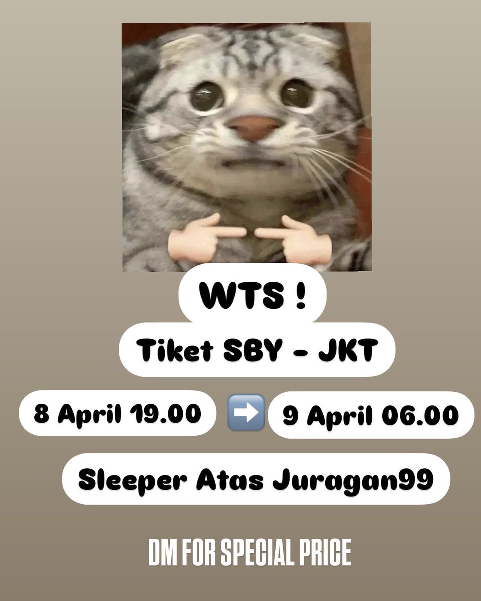 kocengmalas's tweet photo. WTS! Rek
Sing mudik mudik bekne ada sing mau dm ae 🫰🏻 https://t.co/OxYG5wH2Oo