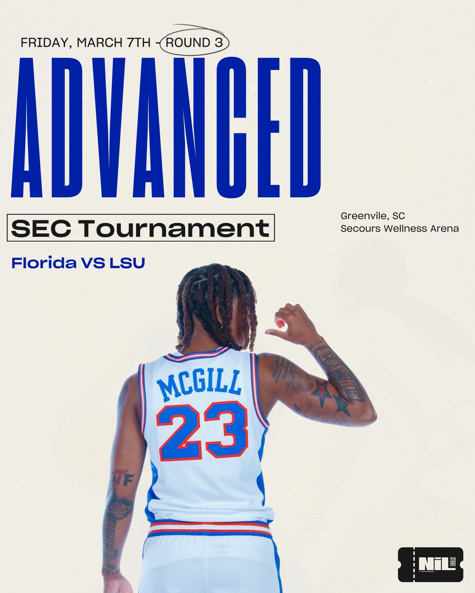 Florida NIL Store (@ufnilstore) on Twitter photo What a GAME from <a href="/mcgiaiviA1/">Liv McGill</a> 🔥
<a href="/GatorsWBK/">Gators Women’s Basketball</a> is headed to the Quarterfinals!
Support Liv by shopping her NIL merch: nil.store/florida/fla-li… What a GAME from <a href="/mcgiaiviA1/">Liv McGill</a> 🔥
<a href="/GatorsWBK/">Gators Women’s Basketball</a> is headed to the Quarterfinals!
Support Liv by shopping her NIL merch: nil.store/florida/fla-li…