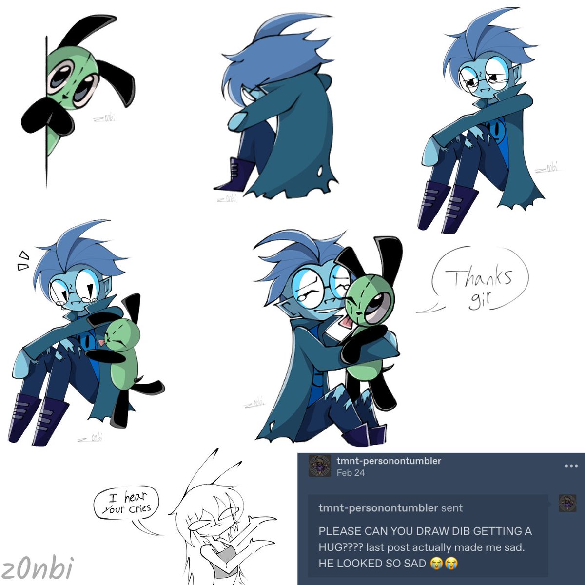 z0nbii's tweet photo. DIB’S DESIGN/AU BELONGS TO @ zkiner ON TUMBLR, they have awesome sauce art. This is a request from the Valentine’s post, so ig you can call this pt.2

Person who requested it is mentioned in the drawing #Artist #art #InvaderZim #dib #dibmembrane #gir #girinvaderzim #Invaderzim https://t.co/uVpz5eraOb
