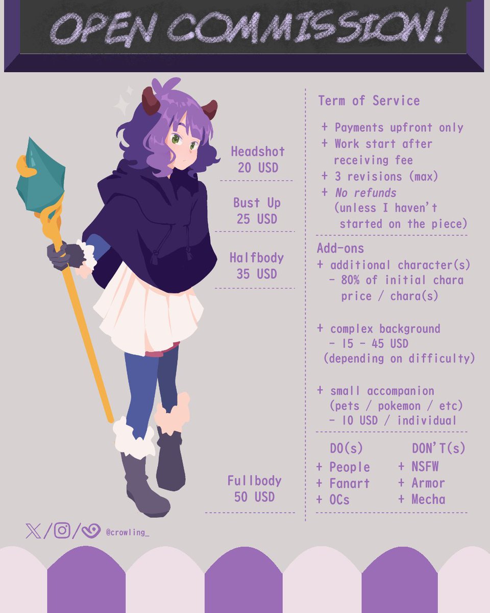 crowling_'s tweet photo. 🔃&amp;❤ are appreciated! 

Hi! Hi! I'm opening my coms! this time for 4 slot! 
Do check them out!! Feel free to DM if interested!! 
more detail ToS on https://t.co/2DK9G0iLls 

#commissionsopen #commission #commissionart #CommissionSheet #Artcommission #VGenOpen https://t.co/UaOhpJKjVD