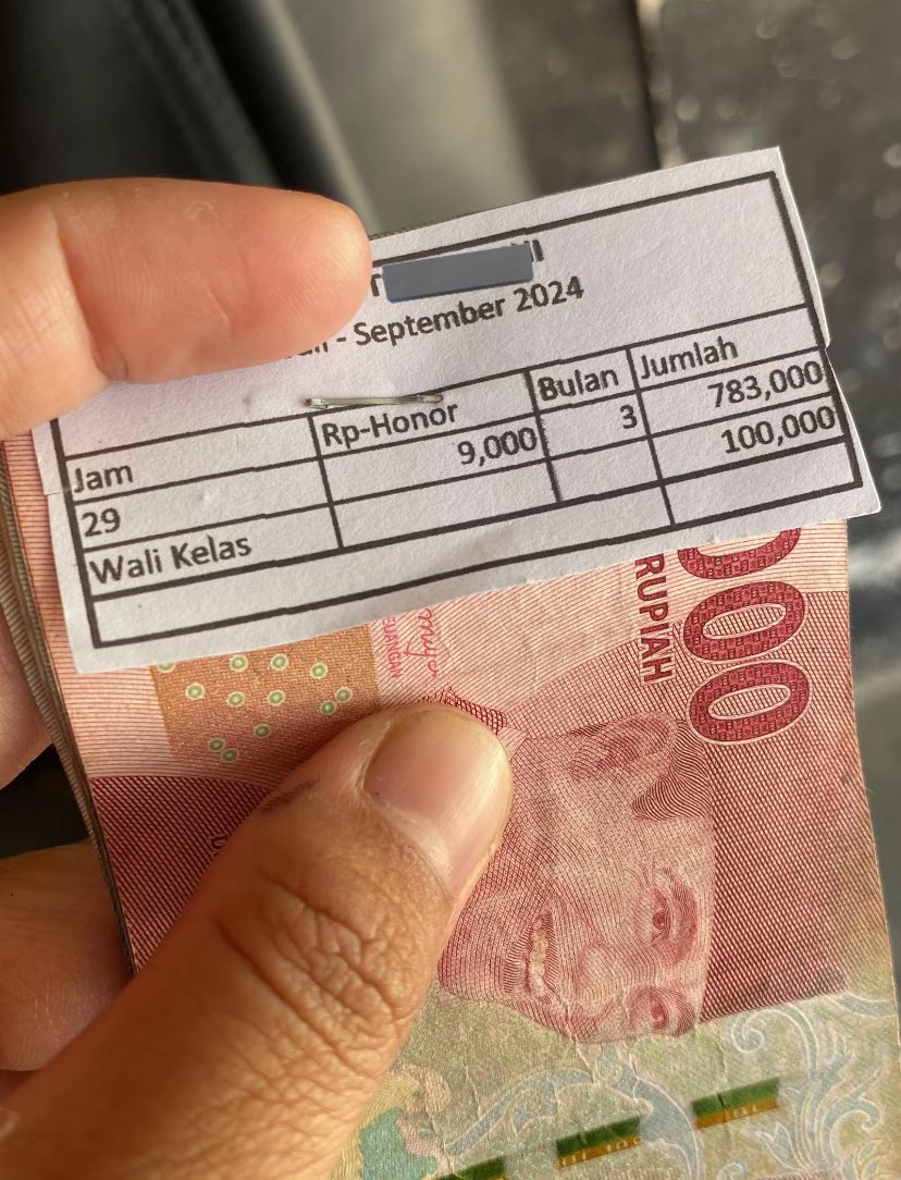 Gaji honorer per 3 bulan