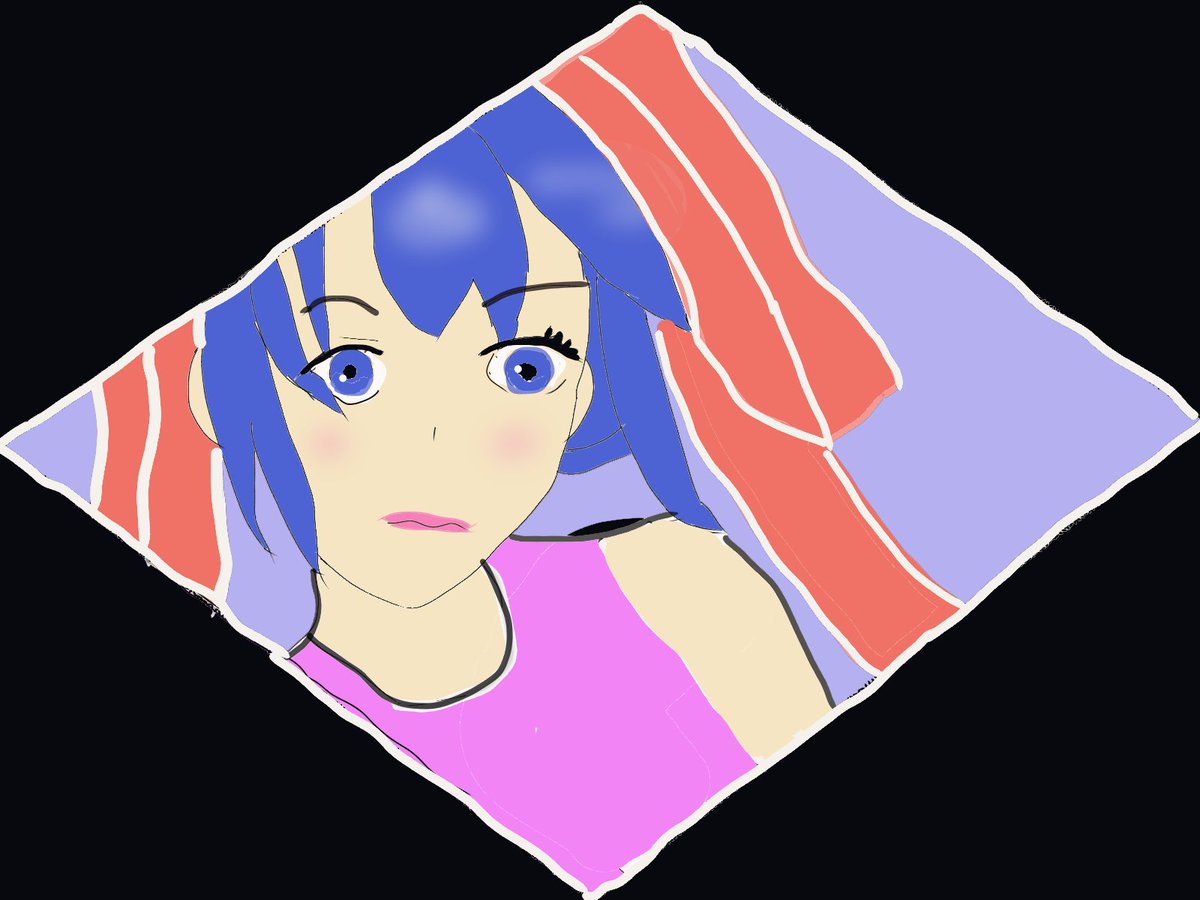 mieuPSO2's tweet image. 絵初めて３週間目！自キャラ模写！