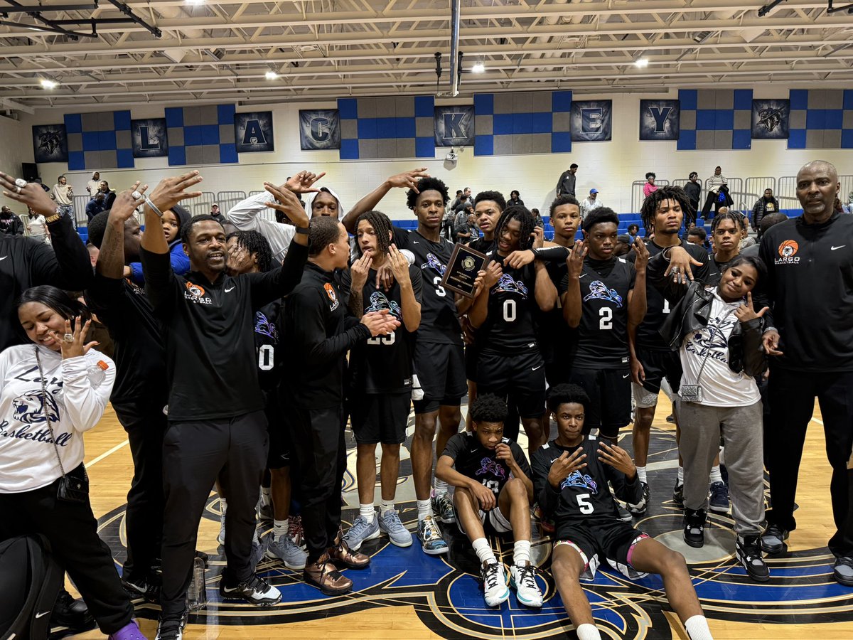 Congratulations to the Largo boys basketball team on their 3rd consecutive regional championship #LargoPride