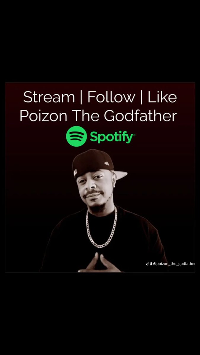 #godfathervibes
Follow, stream, share, like
#Spotify #artist #poizonthegodfather