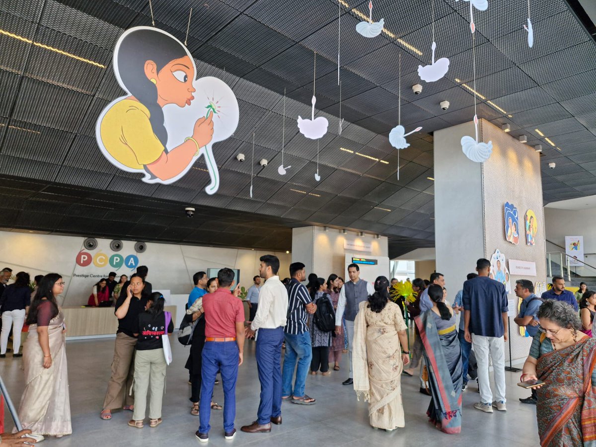 ShikshaLokam's tweet photo. The countdown is over &amp; The Prestige Centre for Performing Arts is all set for #InvokED 4.0.

The crowd is here to kick off the Global dialogue on education leadership, so let's begin! https://t.co/4ddhBcTnuM